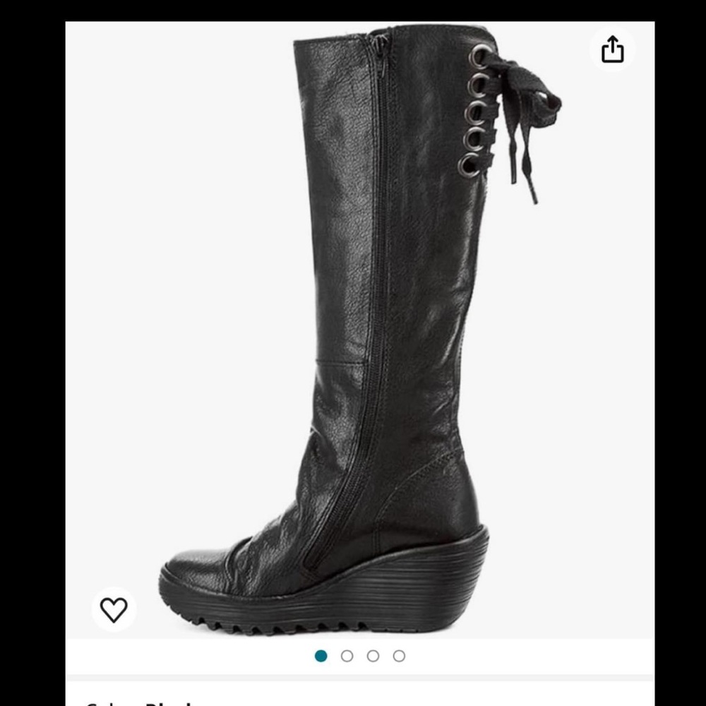 New black fly London boots